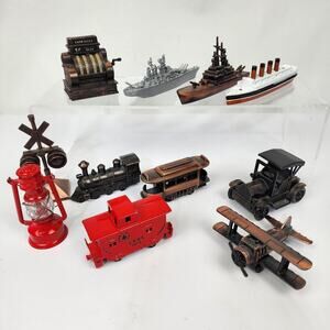 Lot 11 Vtg Pencil Sharpeners Miniature Die Cast Metal Copper & Painted Finish